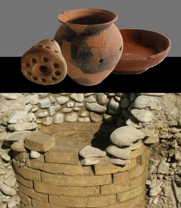 reperti ceramici e pozzo di et romana
