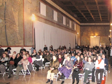 La Sala delle Carte Geografiche del Museo durante la conferenza di valerio Massimo Manfredi