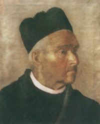 Ritratto di Don Francesco Renzi, il fondatore del Museo Renzi nel 1879