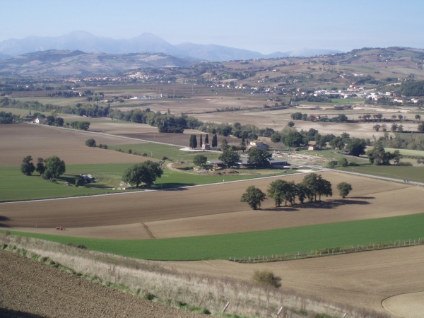 Una veduta dell'area archeologica della citt romana di Suasa, in provincia di Ancona