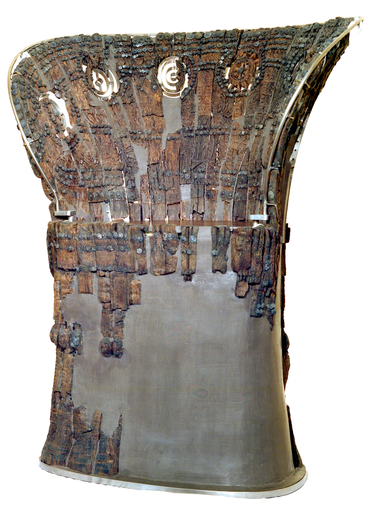 Il trono esposto nel Museo Civico Archeologico di Verucchio (sar in mostra una riproduzione)