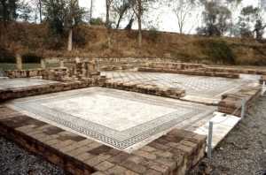 Russi (RA), pavimenti a mosaico della Villa Romana